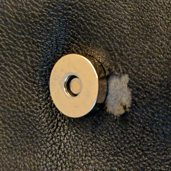 Leather Fringe Fold Over Clutch - Picture 5 of 12